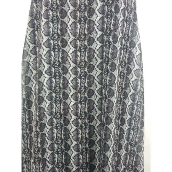 Rachel Roy Reptile Print Dress Tunic Small Chiffon Hi-Low Boho Casual Beach Trav - Picture 7 of 12